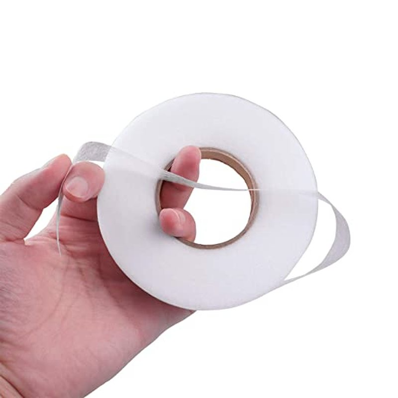 60m dobbeltsidede, ikke-vævede klæbende stofsøm tape påstrygning af tøj syning opsøm ikke-vævet stof liner tøjværktøj