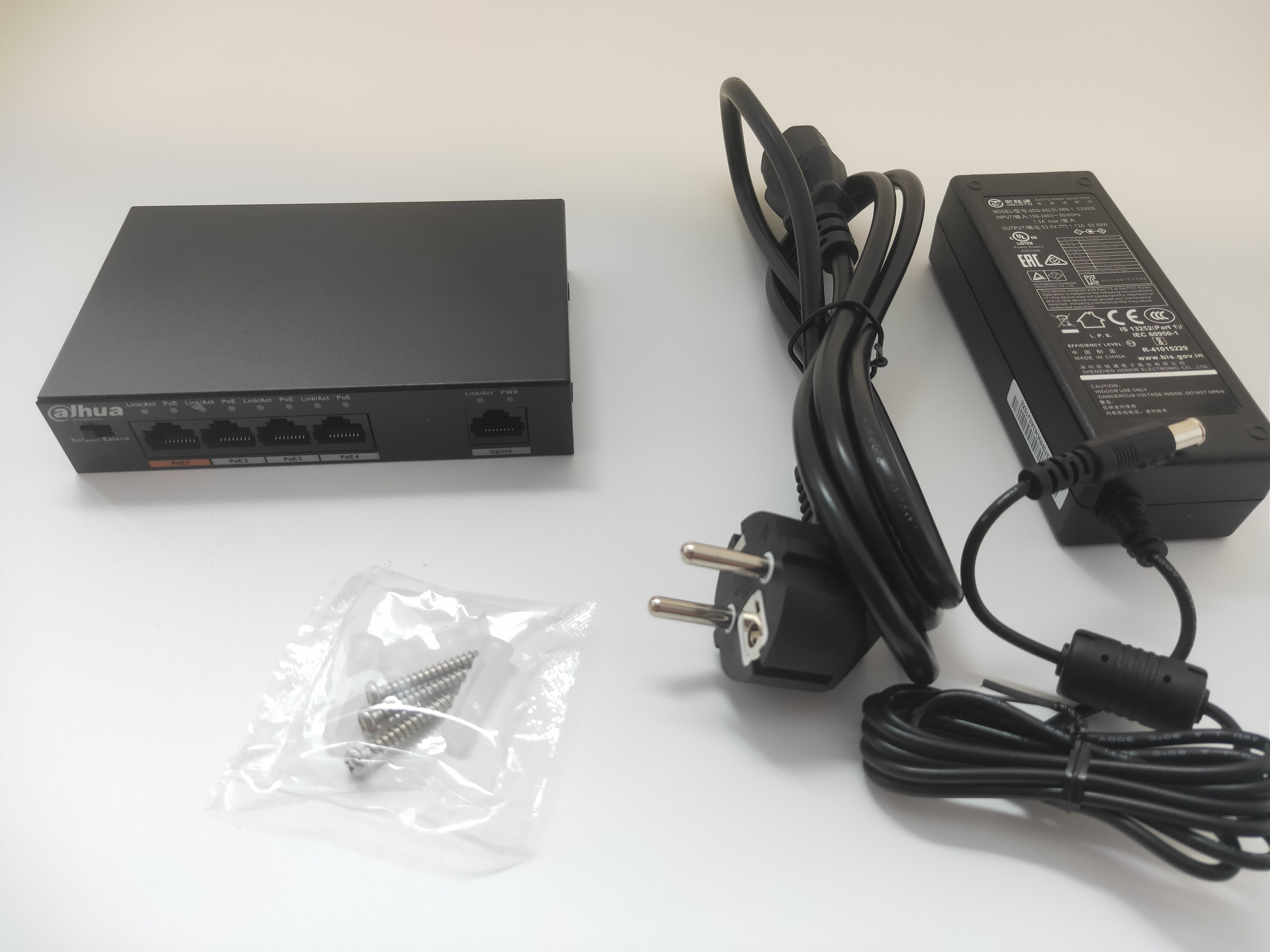 Dahua pfs 3005-4et-60 4- port poe switch (ikke-administreret)