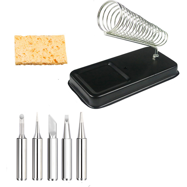 Supporto universale per saldatore elettrico con cuscinetti in spugna per pulizia saldatura Saldatura generica resistente alle alte temperatura