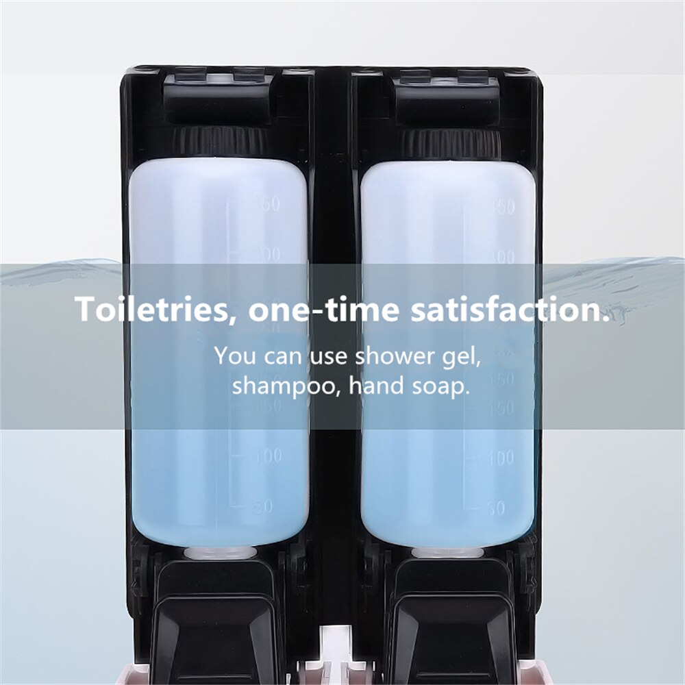 Single/Double/Triple Soap Dispenser Wall-mount Shower Bath Shampoo Dispenser Liquid Soap Container Bathroom Accessories