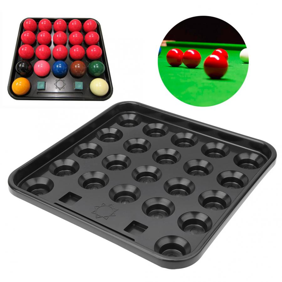 Billiards Tray Plastic Durable Snooker Pool Table Storage Holder 22 Ball Tray Box Billiards Supplies Accessories
