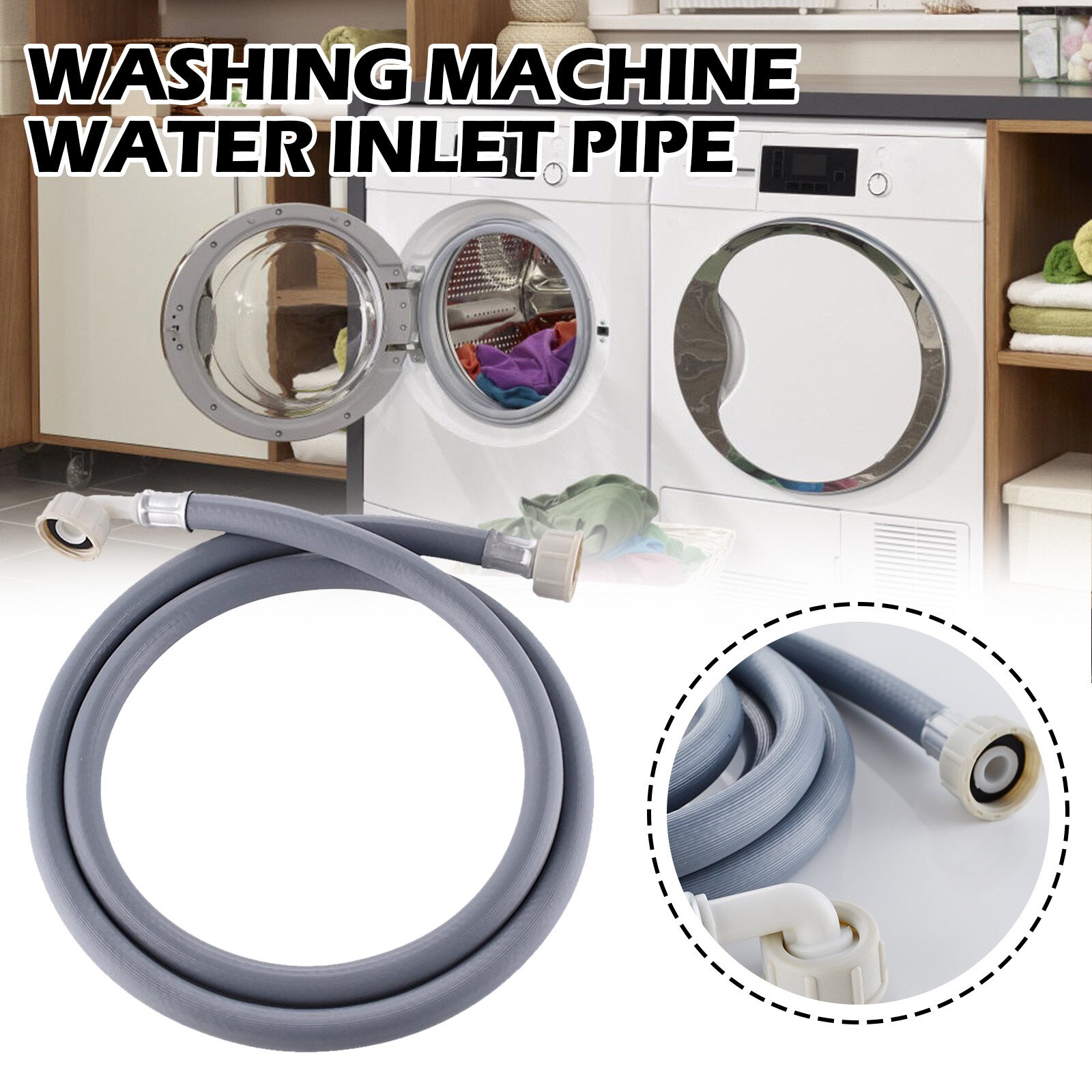 Washing Machine Inlet Pipe Drain Hose Water Inlet Pipe For Washing Machine Bathroom Accessories Washing Machine Inlet Hose