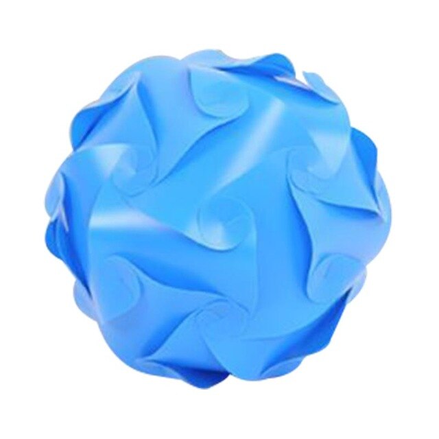 Bricolage moderne boule lampe abat-jour abat-jour Art déco coloré Puzzle pendentifs lumière ombre bricolage plafond moderne diamètre 30 cm: Bleu