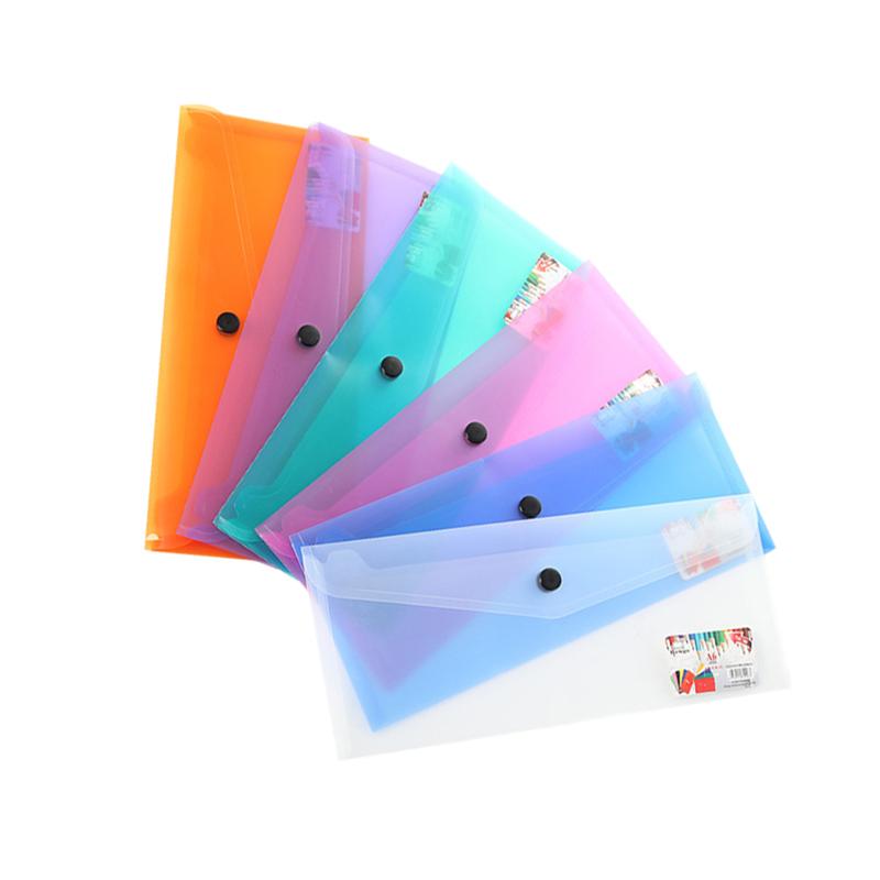 6 Pcs Document Map Duurzaam Envelop Map Plastic Mappen A4 Document Map Voor School Office
