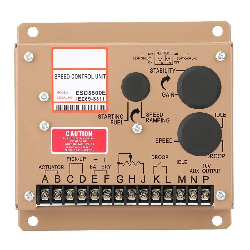 Electronic Engine Speed Controller, ESD5500E Governor Generator Controller Panel for All Kinds Of Electronetic Interference A