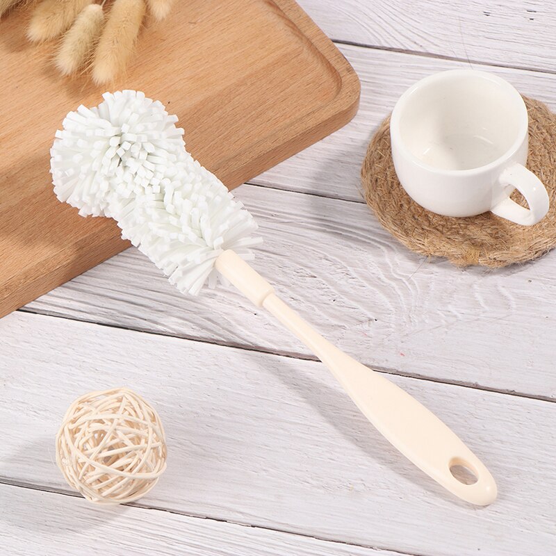 1 PC Long Handle Sponge Cleaning Glass Milk Bottle Mug Coffe Tea Cup Bowls Scrubber Washing Clean Brush Tool Cup Brush