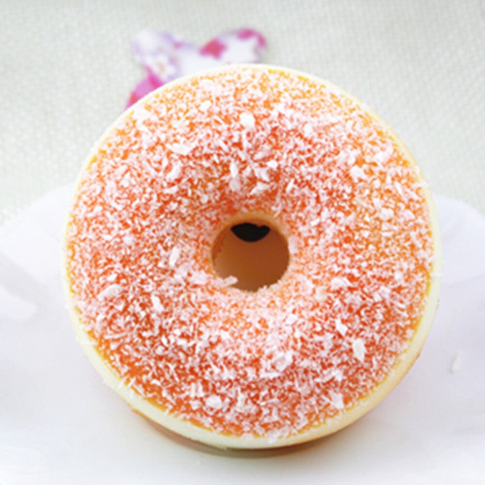 Kinderen Simulatie Donut Speelgoed Squishy Squeeze Stress Reliever Zachte Kleurrijke Donut Geurende Langzaam Stijgende Speelgoed Speelgoed