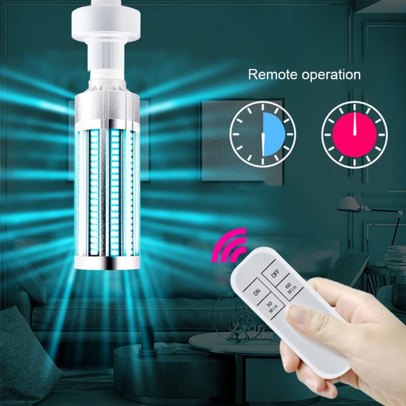 60W UVC Germicidal Light Ozone UV Ultraviolet Sterilizing Corn Bulb Lamp E26/E27 A0NC