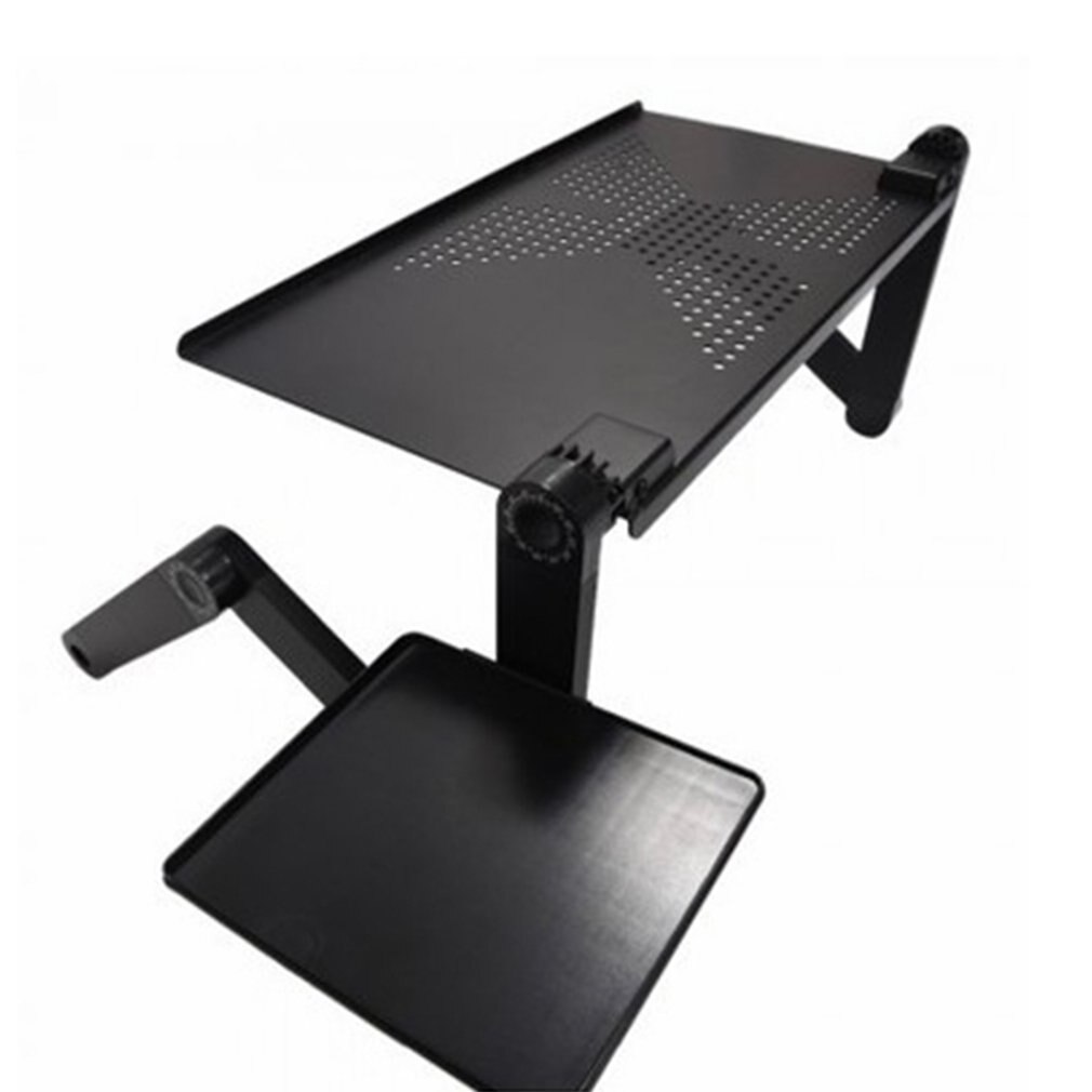 Tragbare faltbare einstellbare klapptisch für Laptop Schreibtisch Computer mesa para Notizbuch Stand Tablett Für Sofa Bett Schwarz