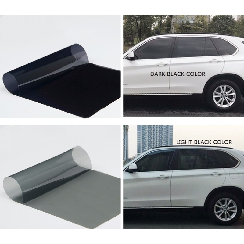 Pellicola Per Vetri Auto E Casa Fumé Nero 35% - 50cm X 3m
