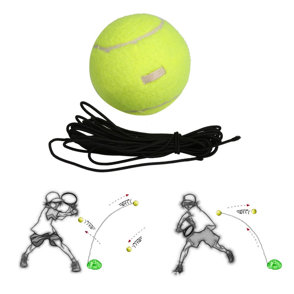 Heavy Duty Tennis Training Tool Exercise Tennis Ball Sport Self-study Rebound Ball With Tennis Trainer Baseboard Sparring Device