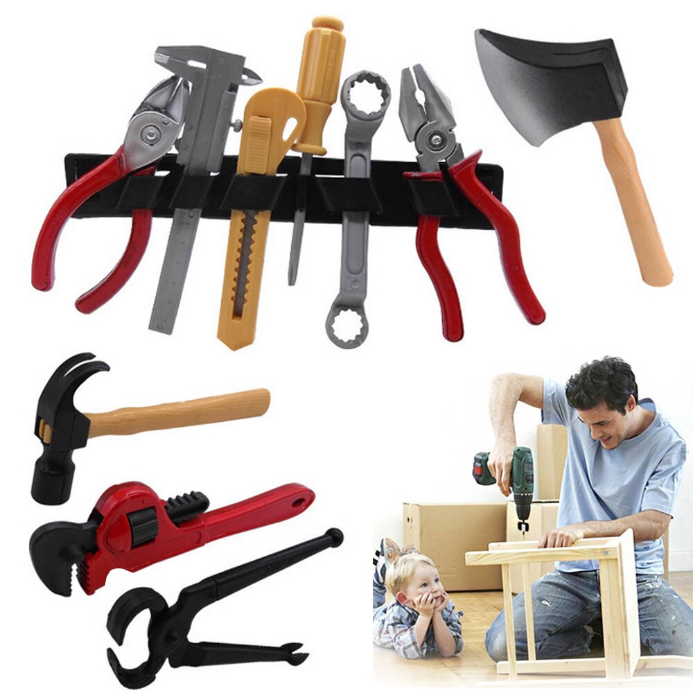 Neue Kunststoff Gebäude Tool Kits Set Kinder Diy Bau Pädagogisches Spielzeug Babys DIY Simulation Gebäude Werkzeug Spielzeug FH5