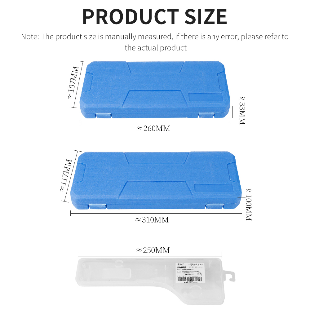 LUXIANZI Plastic Metal Vernier Caliper 0-150mm Micrometer Measuring Tools High-precision Stainless steel LCD Digital Calipers