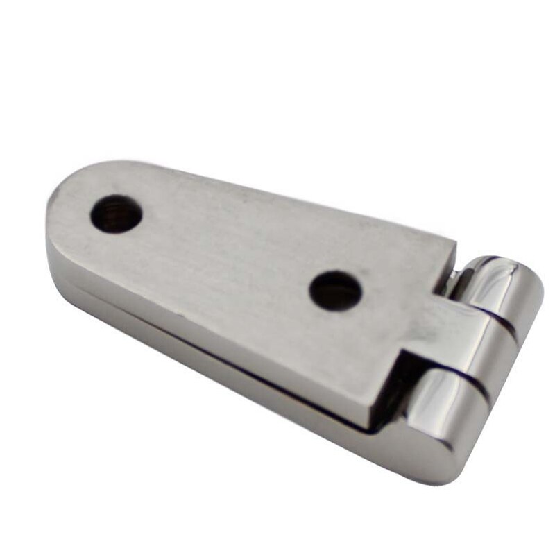 2Pcs Stainless Steel 316 Marine Boat Strap Hinges WIth 4 Holes Heavy Duty Mirror Polish Door Strap Hinge Accessories