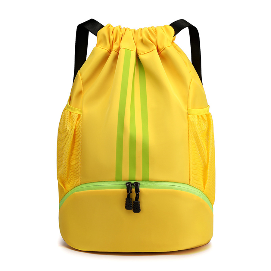 Bolsa de gimnasio, mochila de Fitness para mujeres y hombres, mochila de baloncesto, bolsas de almacenamiento de fútbol al aire libre, mochila deportiva con cordón de entrenamiento: Verde militar