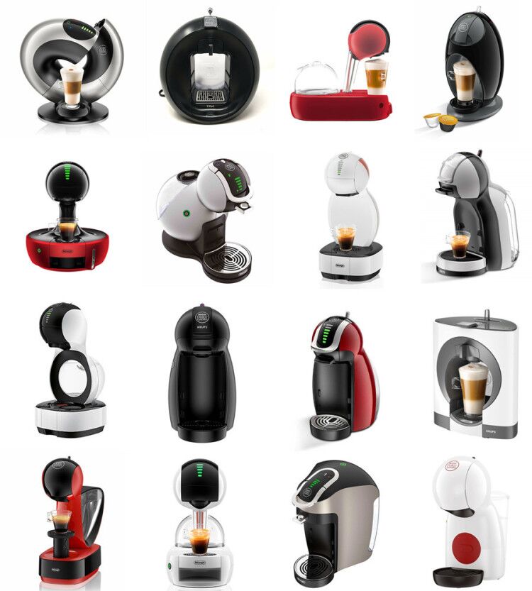 Cápsula reutilizable apto para cafetera Dolce Gusto color rojo/Cápsula de metal de acero inoxidable