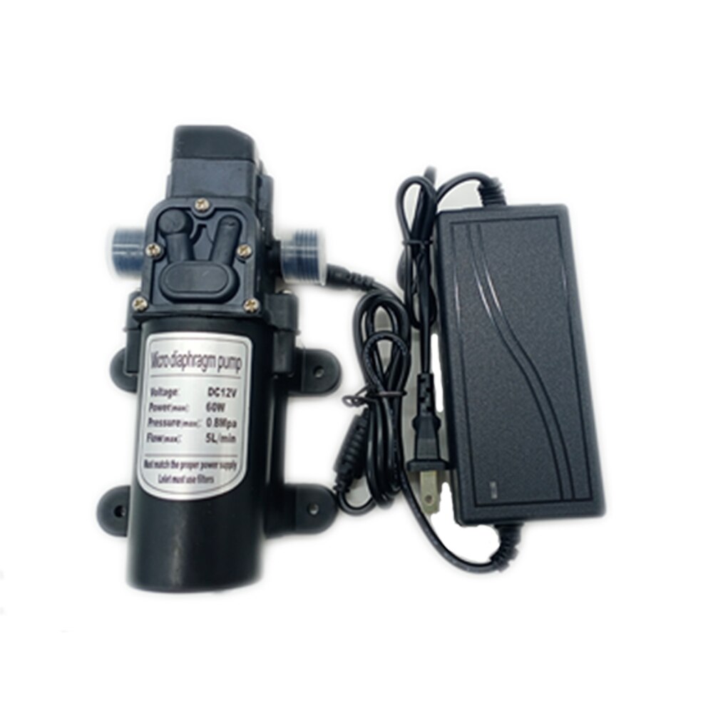 Water Misting Fan Ring System with 12V Self Priming Pump for Cafe Restaurant Outdoor Sprayer Misting