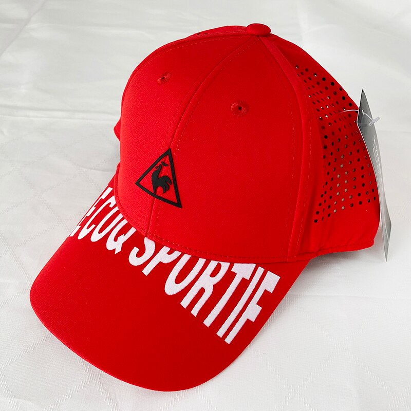 Sombrero de Golf para hombre, gorros deportivos, malla transpirable: Rojo
