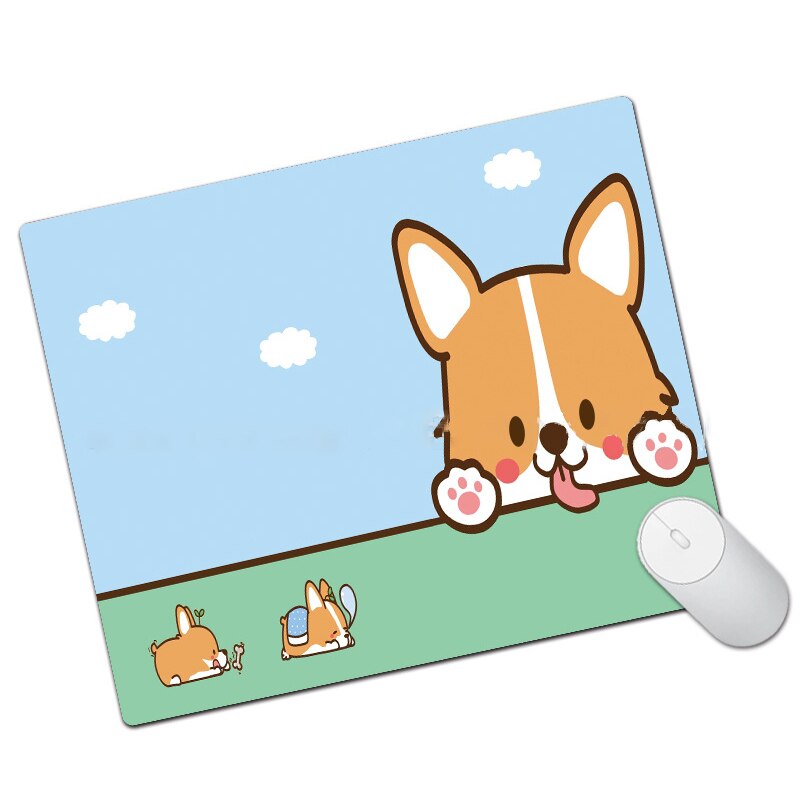 1pcs Cute Leather Mouse Pad Waterproof Thickened Leather Non-Slip Office Desk Mat Student Ins Style Mice Mat Mouse Pad