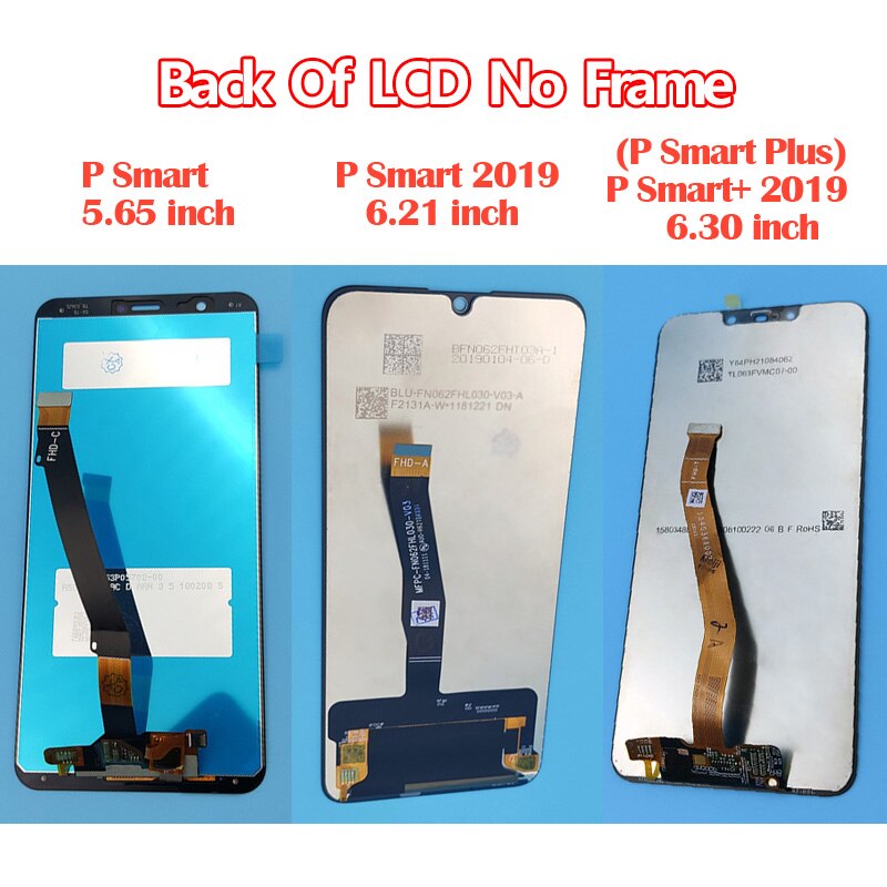 Originele lcd voor Huawei P Smart + Plus Lcd-scherm + Touch Screen Digitizer Vergadering LCD Display P Smart Scherm