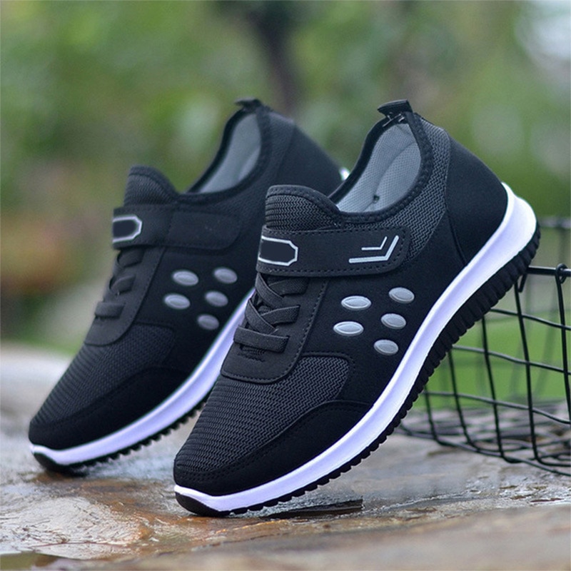 Dames gevulkaniseerde schoenen klittenband dames sportschoenen platte schoenen dames pure kleur casual wandelschoenen dames 36-44: Zwart / 42