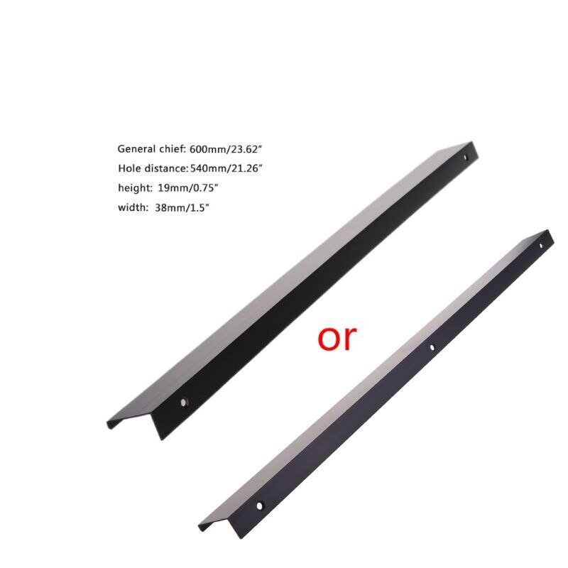 Aluminiumslegering dør trekk kjøkkenskap skap knott garderobe håndtak maskinvare  d5bd