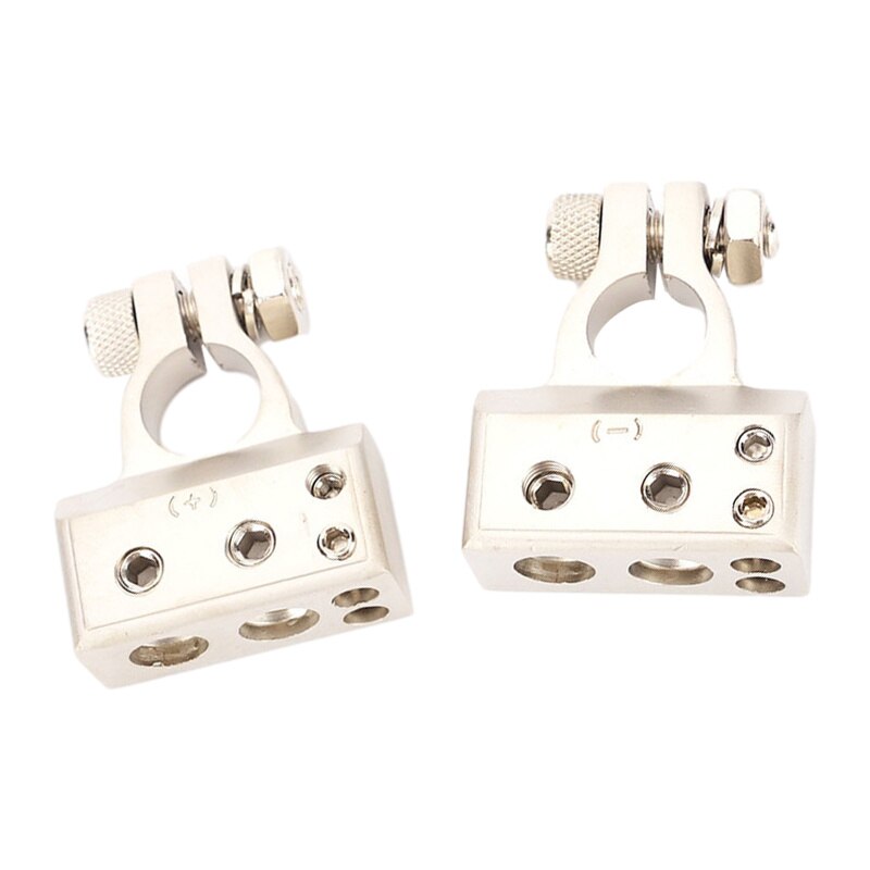 1 Paar Metaallegering Auto Batterij Connector Terminal Klem Positieve Negatieve Auto Vrachtwagen Auto Auto Parts Batterij Terminals