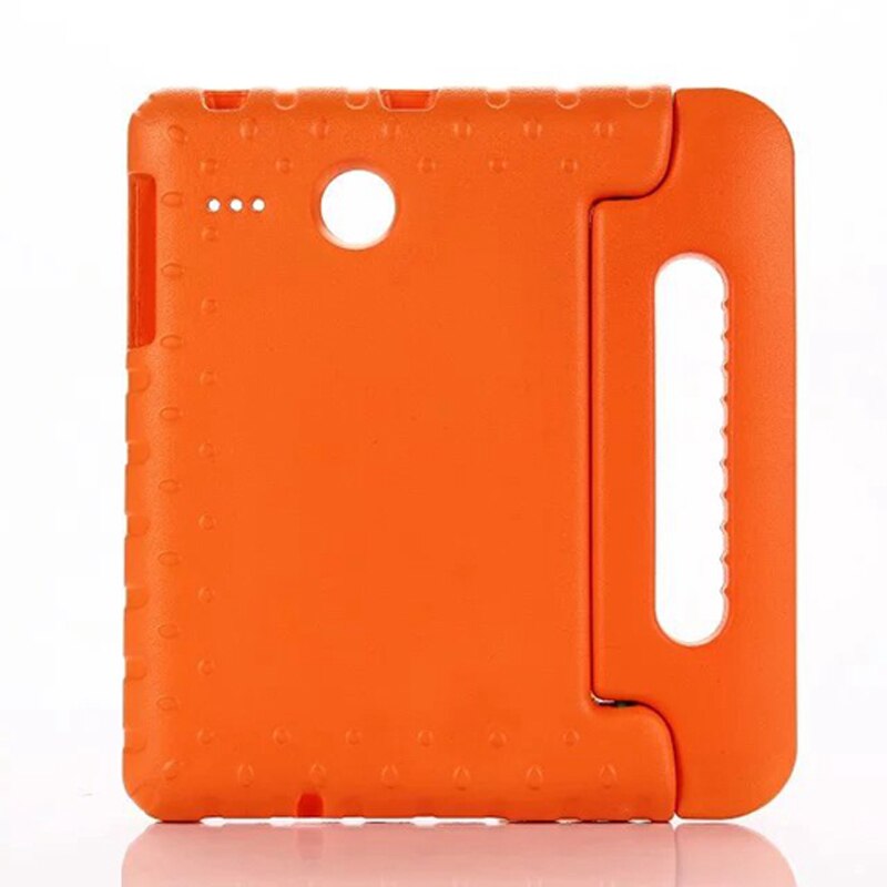 Coque for Samsung Galaxy Tab E 8.0 SM-T377 T375 T378 Case Kids Shockproof EVA Case for Samsung Tab E 8.0 T377 Cover Stand: orange