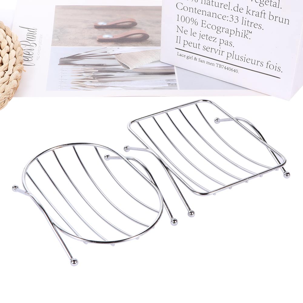 Stainless Steel Soap Dish Bathroom Storage Soap Rack Plate Box Container Wall Storage Rack Holder