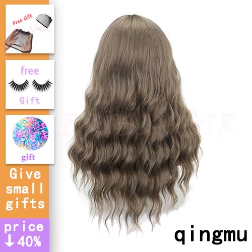 Miss Pruik Lange Golf Pony Zwart Bruin 8 Kleuren Beschikbaar Pruiken Voor Vrouwen Synthetisch Haar Hoge Temperatuur Fiber: 1B/30HL