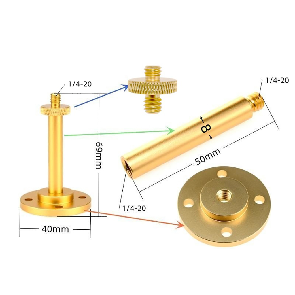 Soporte para lámpara de Camping, poste de luz desmontable, aleación de aluminio, soporte para luz exterior, colgador de lámpara, soporte adaptador para trípode de montaje 1/4-20: Beige
