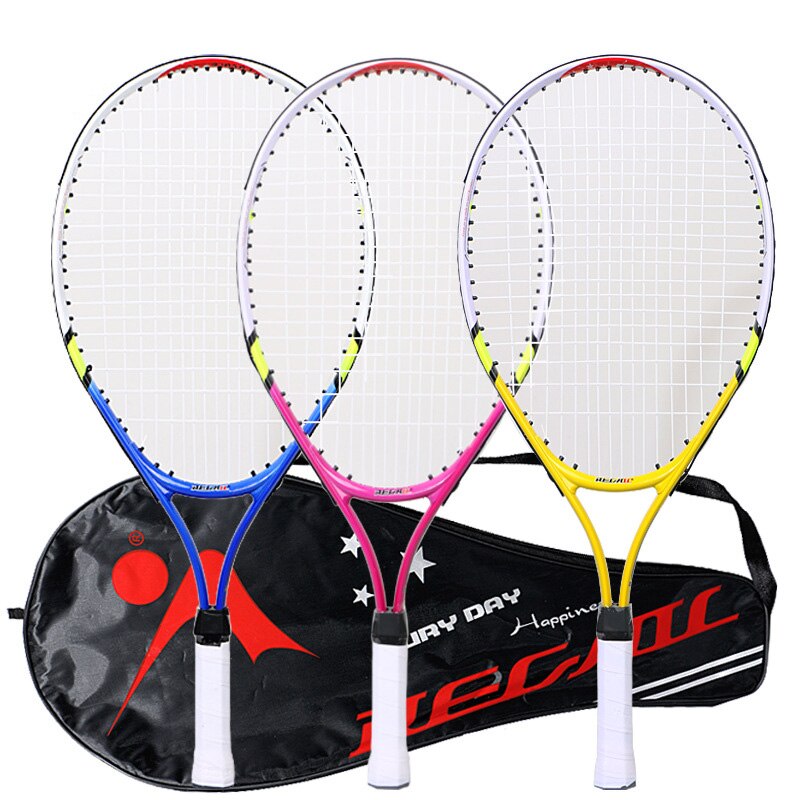 1 Pcs 23 Inch Speciale Tennisracket Voor Tieners Aluminium Tennisracket Sterke Nylon Draad Geschikt Voor Kinderen Training