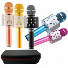 Ws858 Professionele Draadloze Karaoke Microfoon Luidspreker Condensor Microfono Met Bag Bluetooth Radio Studio Record Mic Pk Ws-858