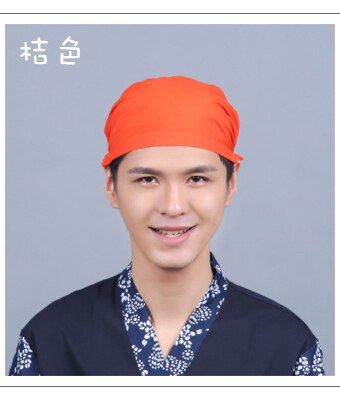 Japanese Ramen Noodle Restaurant Bar Sushi Chef Unisex Waiter Hat Turban Cap Men Women Kitchen Cooking Workwear Caps: 4