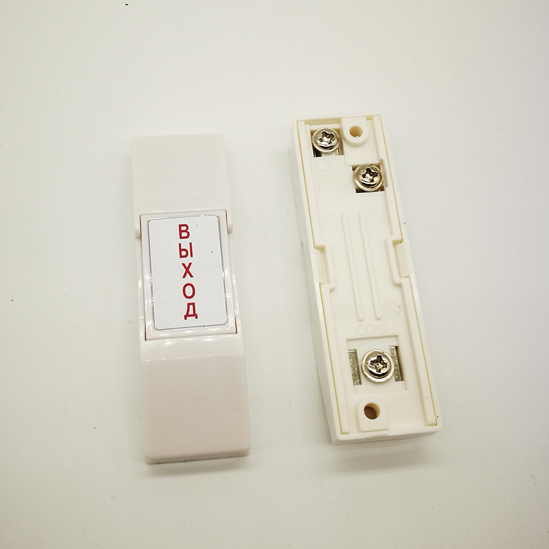 NO/NC/Com Contact Exit Button Mini size plastic access exit button Slim exit switch with back box for all kinds doors