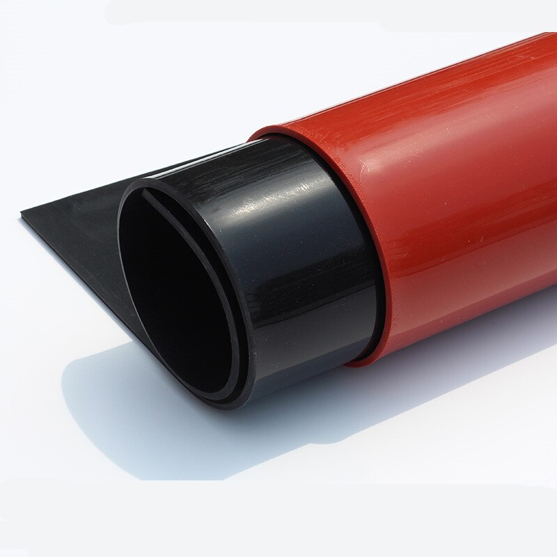 1.5mm/2mm/3mm rouge/noir feuille de caoutchouc de Silicone 500X500mm feuille de Silicone noir, caoutchouc mat, feuille de Silicone pour la résistance à la chaleur
