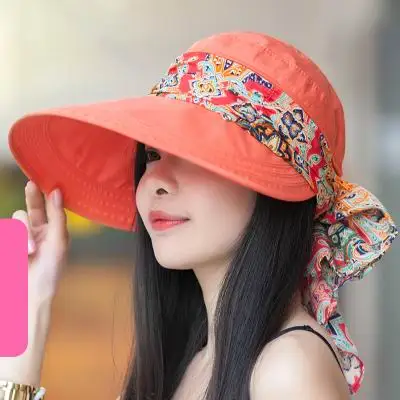 Dames Zonnehoed Zomer Opvouwbare Zonnehoed Anti-uv Grote Strandmuts Zomerhoed Mode Zonnehoed Vrouwen Hoed: Black