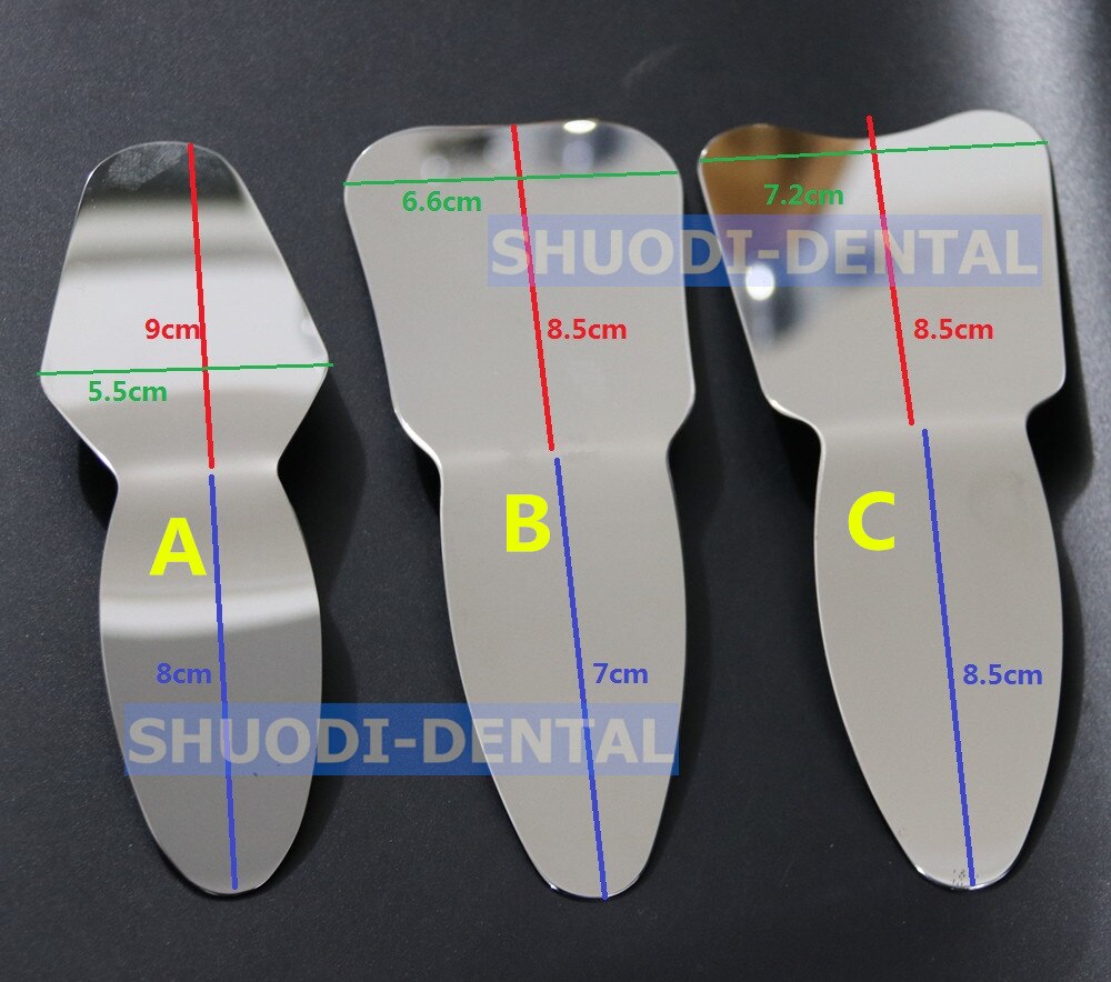 Zahn Kieferorthopädische Zähne Bleichen Autoklavierbar Zahn Oral Foto Spiegel Reflektor Doppel-Seite Zahn Zähne Überprüfen Werkzeug