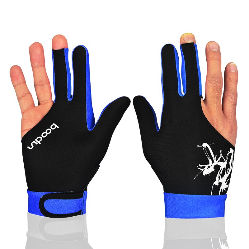Guante de LICRA elástica Unisex, accesorio deportivo con 3 dedos, ideal para los tiradores de billar, Carom, Pool, Snooker, taco, para mano derecha o izquierda, 1 unidad