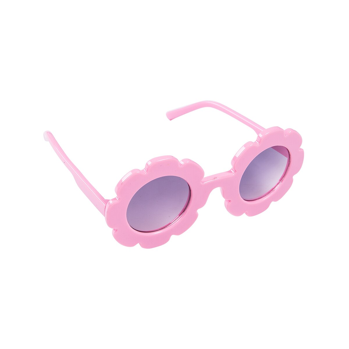 Solblomst kid runde solbriller drenge piger runde  uv400 briller polycarbonatblå lysblokerende briller: Lyserød