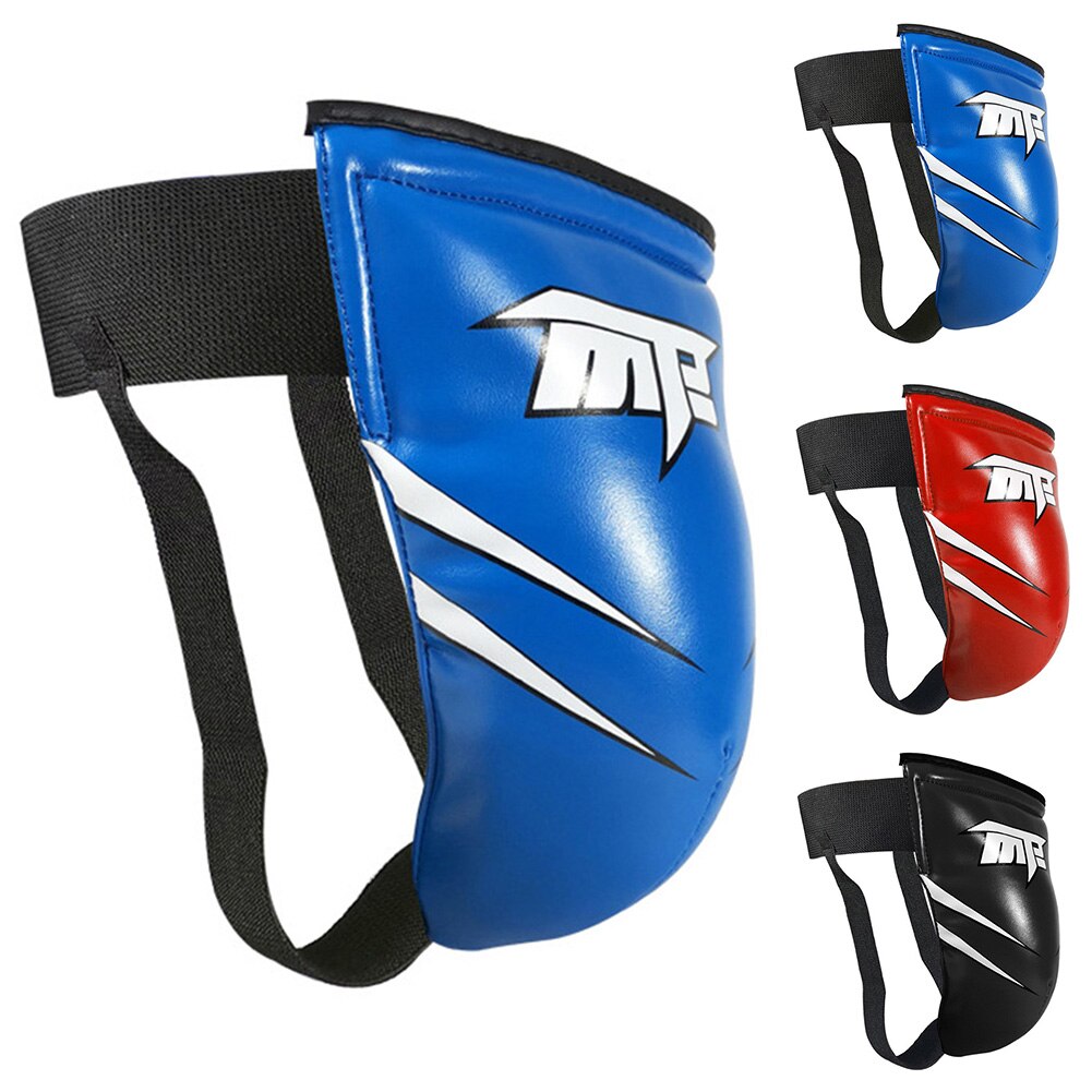 Kids Adults Groin Guard Protective Gear Boxing Training Adjustable Sanda Fighting MMA Full Protection Safety Exercise Accessory