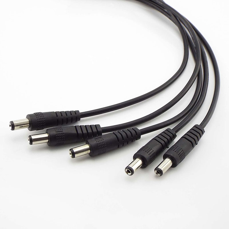 12v 3a dc hann til hann strømforsyning diy ledning kabel 5.5 x 2.1mm hann cctv adapter kontakt strøm skjøteledninger 0.5m/1m/2m
