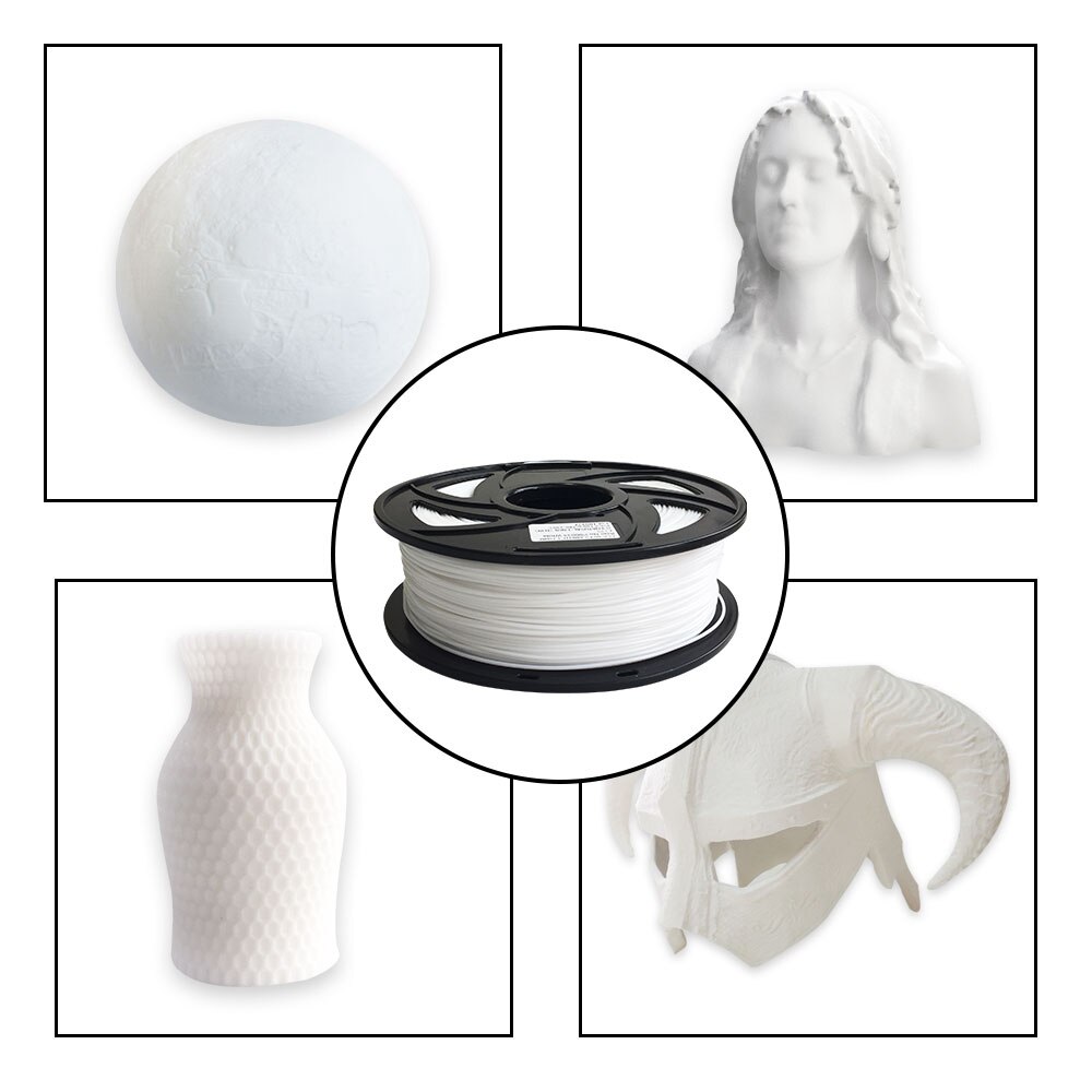 groß 2 Rollen 3D Drucker Filament 1KG 1,75mm PLA drucken 3D Drucker Teile Kunststoff weiß Schwarz Gelb verrotten Farbe