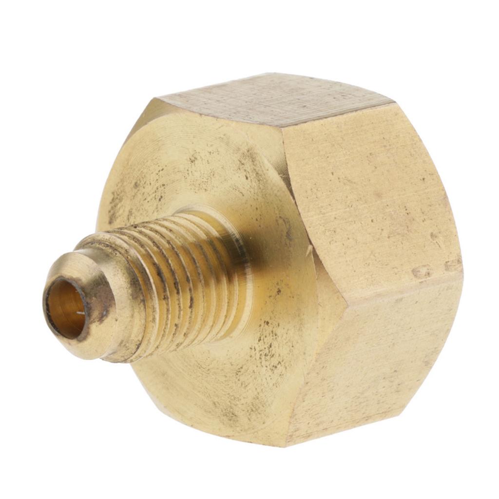 Solid Brass Air Conditioner Adapter Valve Refrigerant Tank Adapter Fittings