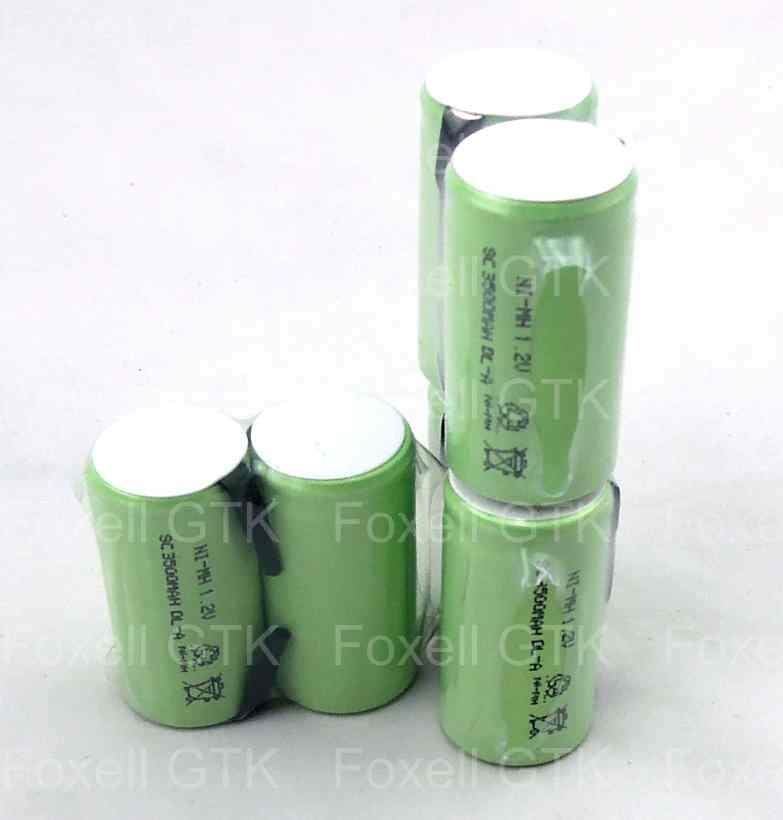 bateria 3500mah sub c 1.2v rechargeable battery ni-mh 12v 3500mah subc sc nimh sc 1.2v for power tool toys 10c discharge rate