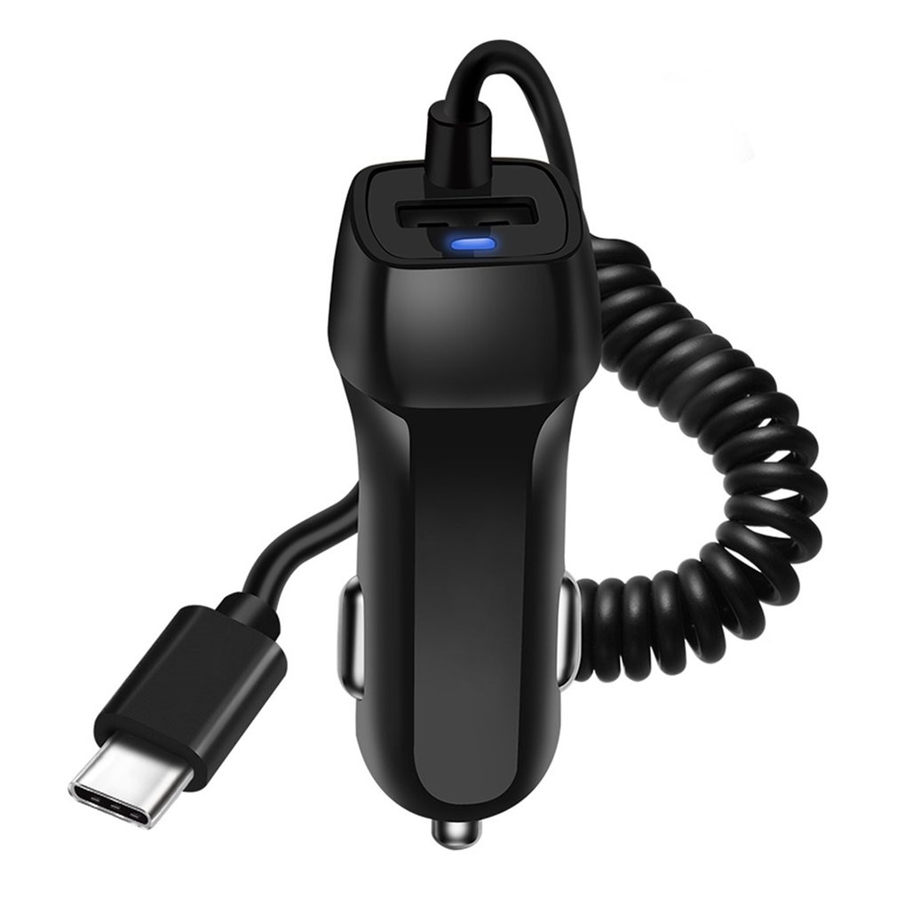 Car Charger With USB Cable Mobile Phone Charger For Phone Micro USB Type C Cable Fast Car Phone Charger