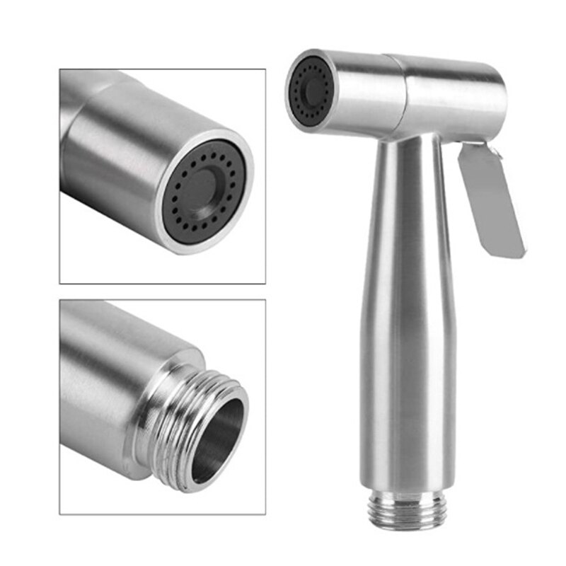 Rvs Handheld Bidet Sproeier Badkamer Douche Water Sproeikop