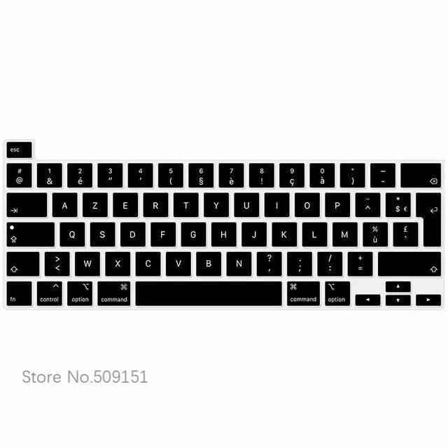 Azerty Frans Keyboard Cover Protector Skin Eu Versie Voor Macbook Pro 16 Inch Met Touch Bar En Touch id A2141