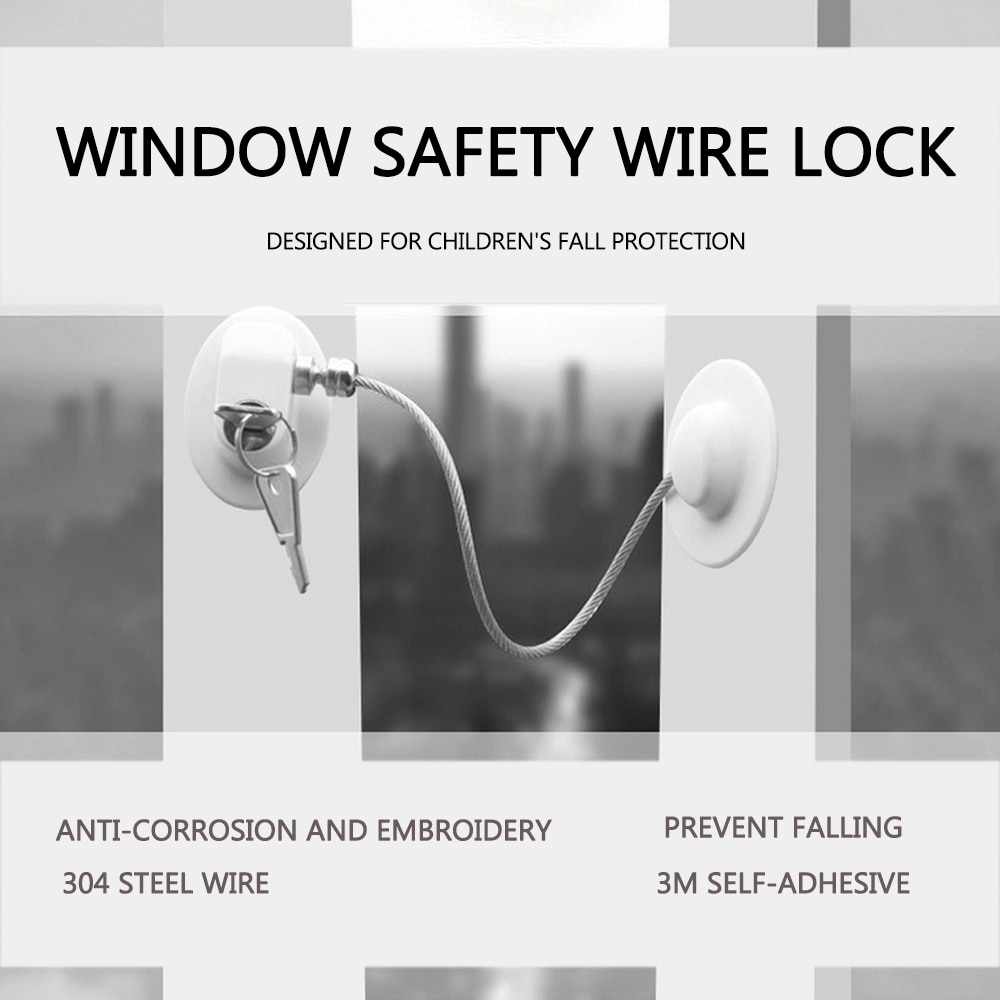 4 stks/set Zonder Ponsen Kind Veiligheid Bescherming Lock Venster Sloten Baby Veiligheid Lade Koelkast Lock Venster Limiter