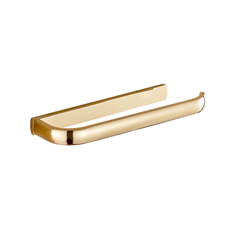 Vidric kobber håndklæde ring badeværelse håndklæde holder hængende bad hardware sæt messing enkel halv bue form: Guld